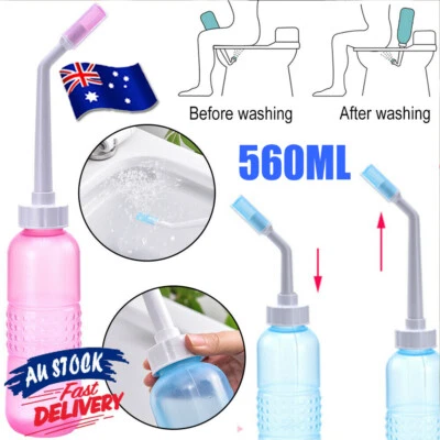 560ML Bottle Portable Shower Bidet Sprayer Travel Peri Water Washer Hygiene Care