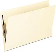 Pendaflex Laminated Spine End Tab Fastener Folder, Position #1, Legal, Manila, 50/Box