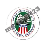 1972 US Open Pebble Beach Golf Ball Marker + HAT CLIP