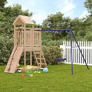 Outdoor Playset Solid Wood Pine,Swing Sets & Playsets 45.91KG-3155870