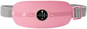 Portable Cordless Heating Pad, Heating Pad for Back Pain with 3 Heat Levels and 3 Vibration Massage Modes, Portable Electric Fast Heating Belly Wrap Belt for Women and Girl (Pink)
