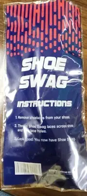 Shoe Swag NO TIE Elastic Shoe Lacing System Neon Yellow 10 Laces NEW 1 Size