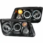 ANZO Projector Headlights w/ Halo Black (CCFL) for 1999-2005 Volkswagen Jetta (for: Volkswagen)