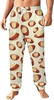 [Generic] Men's Sweatpants, Rugby Balls with Referees Whistle-101, Polyester Joggers, Sweatpants Jogging Pants for Workout Running