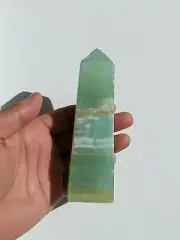 Pistachio Calcite Tower Natural High Grade Crystal T039