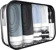 kokiya Travel Bottles Toiletry Bottles Refillable Travel Accessories Containers Jars for Toiletries, for Lotion Cosmetics