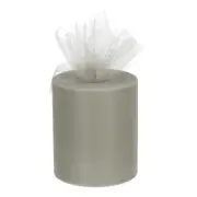 200 Yards Tulle Ribbon Rolls Netting Fabric Spools 6 Inch Grey