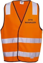 HI-VIZ SITE MANAGER SAFETY DN VEST