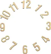 uxcell Wooden Clock Numbers Kit, 0.98inch Self Adhesive Clock Numbers Accessories for DIY Digital Clock Number Replacement Parts, Arabic Numerals