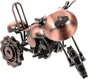 CIMAXIC Iron Motorcycle Statue Retro Motorcycle Decoration Home or Office Decor