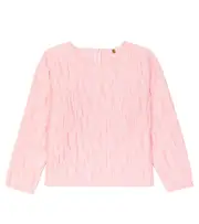 [Caroline Bosmans] Caroline Bosmans Heart sweater Y 1,5 pink