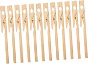 CATIEBYE 12pcs Test Tube Fixing Clip Test Tube Clamp Clamps Tubing Clamp Lab Clamp Tubes Test Tube Holder Laboratory Test Tube Clips Fixing Test Tube Clip Test Tube Clips Tool Brown Wooden