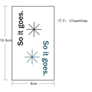 【2件9元】個性英文組合so it goes 就這樣下去 男女防水貼紙紋身貼紙纹身贴 贴纸 文身 刺青T499