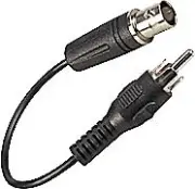 RCA Plug to BNC Jack 6" Adaptor Cable VSRCAP2BNCJAC