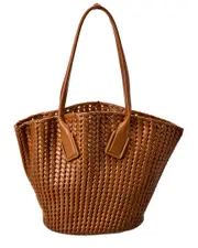 Bottega Veneta Basket Intrecciato Leather Tote (Authentic Pre-Loved)
