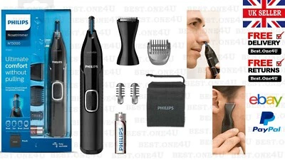 PHILIPS SERIES 5000 BATTERY-OPERATED NOSE, EAR & EYEBROW TRIMMER*UK SELLER*
