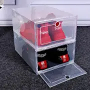 Transparent Sneaker Shoe Storage Box Dust-proof Storage Box Stackable Shoe Cabin
