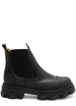 Ganni Leather Ankle Boots - Black - 37 (IT37 / UK4) 37 (IT37 / UK4)