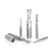 Amana Tool AMS-122 5-Pc Solid Carbide Up-Cut Spiral Router Bit Collection