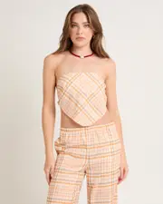 Ellery Printed Bandeau Top