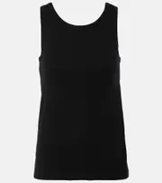 [The Row] The Row Frankie cotton jersey tank top AU 16 black