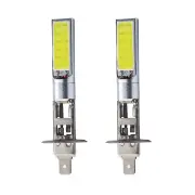 H1/H3 Pair Car LED Fog Lights 10W Front Fog Lights COB Chip Fog 6000K LED Headlight Light Bulb Super White for Fog Drivi