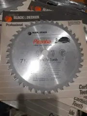 NEW Black & Decker - 40 Carbide Tooth Piranha Circular Saw Blade 7-1/4" Diameter