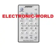 GENUINE OEM Bose Wave Music System White Remote & Battery FOR AWRCC1 ONLY