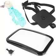 Practical Baby Car Rear Mirror Large Observation Mirror for Backseat Simple Install Safe Stylish Car Interior Observation Mirr