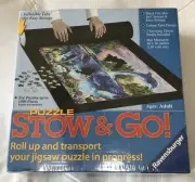 Ravensburger Jigsaw Puzzle Stow & Go Black Felt Mat 46"x26" NEW