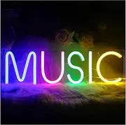 Hanging Art Neon Signs Music Neon Sign Personalized Led Wedding Home Room Birthday Party Bar Shop Decoration Wall Decoration