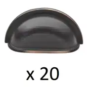 *LOT OF 20* GlideRite 3 in. Oil Rubbed Bronze Classic Bin Cabinet Pulls *NEW*