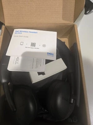 Dell WL3024 Wireless Headset -Noise Cancellation Microphone, Boom mic - Black