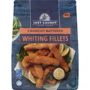 Just Caught Crunchy Battered Whiting Fillets 800g