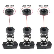 3D PrinterT8 POM AntiBacklash Spring Loaded 2/4/8mm-Lead Nut Elimination Gap Nut