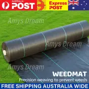 1.83x30m Weed Mat Weedmat Control Matting Woven Fabric Garden Plant MEL