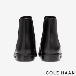 【Cole Haan】WASHINGTON GRAND LASER CHELSEA BOOT 雷射雕孔 切爾西靴男靴(經典黑-C38373)