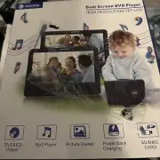 WONNIE 10.5" Portable Dual Screen DVD Player - W1011B - New