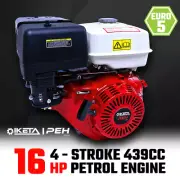 16HP OHV Petrol Engine Stationary Motor Horizontal Shaft Recoil Start