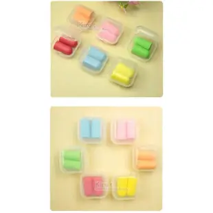 【kiret】日本睡眠耳塞可愛糖果色超值4組-贈收納盒 顏色隨機(輕旅行 睡覺 隔音 靜音 降噪)