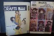 SIMPLICITY PATTERN 7650 & McCall's 9091 FOR SOFT SCULPTURED DOLLS Cabbage Patch