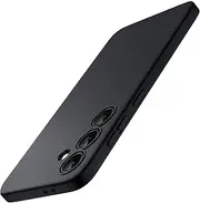 JETech Slim Fit Case for Samsung Galaxy S24 FE, Flexible Soft TPU Shockproof Thin Phone Cover with Matte Finish (Black)