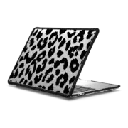 MacBook Pro 13-inch (M1 / M2 / Intel) Impact Case Black White Leopard Print