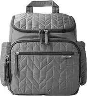 Skip Hop Forma Diaper Bag Backpack, Soft Multi-Function Baby Travel Bag with Changing Pad & Packing Cubes, Grey