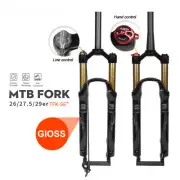 26 27.5 29" Bicycle Air Suspension Fork Disc Brake MTB Bike Line Control Fork