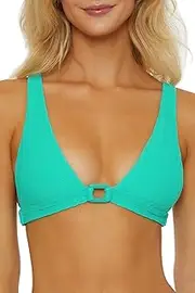 [ISABELLA ROSE] Women's Standard Capri Isle Halter Bikini Top, Adjustable, Tie Back, Swimwear Separates