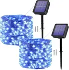 Solar String Lights Outdoor, 2 Pack 2×120LED Garden Solar Lights Waterproof S...
