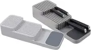 Kitchen Drawer Knife Storage Tray, Knife Holder, Knife Block Organiser, Space Saver in Your Cabinet Cupboard Store Drawer - by M.A.D. for Everything