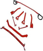 Front Strut Bar Racing Cars Auto Cars Chassis Strenghen Bar,Compatible With Subaru FORESTER IMPREZA WRX STI 2015-2019 2.0/2.5T