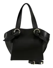 [Belle & Bloom] Heart Of Gold Leather Shoulder Bag in Black